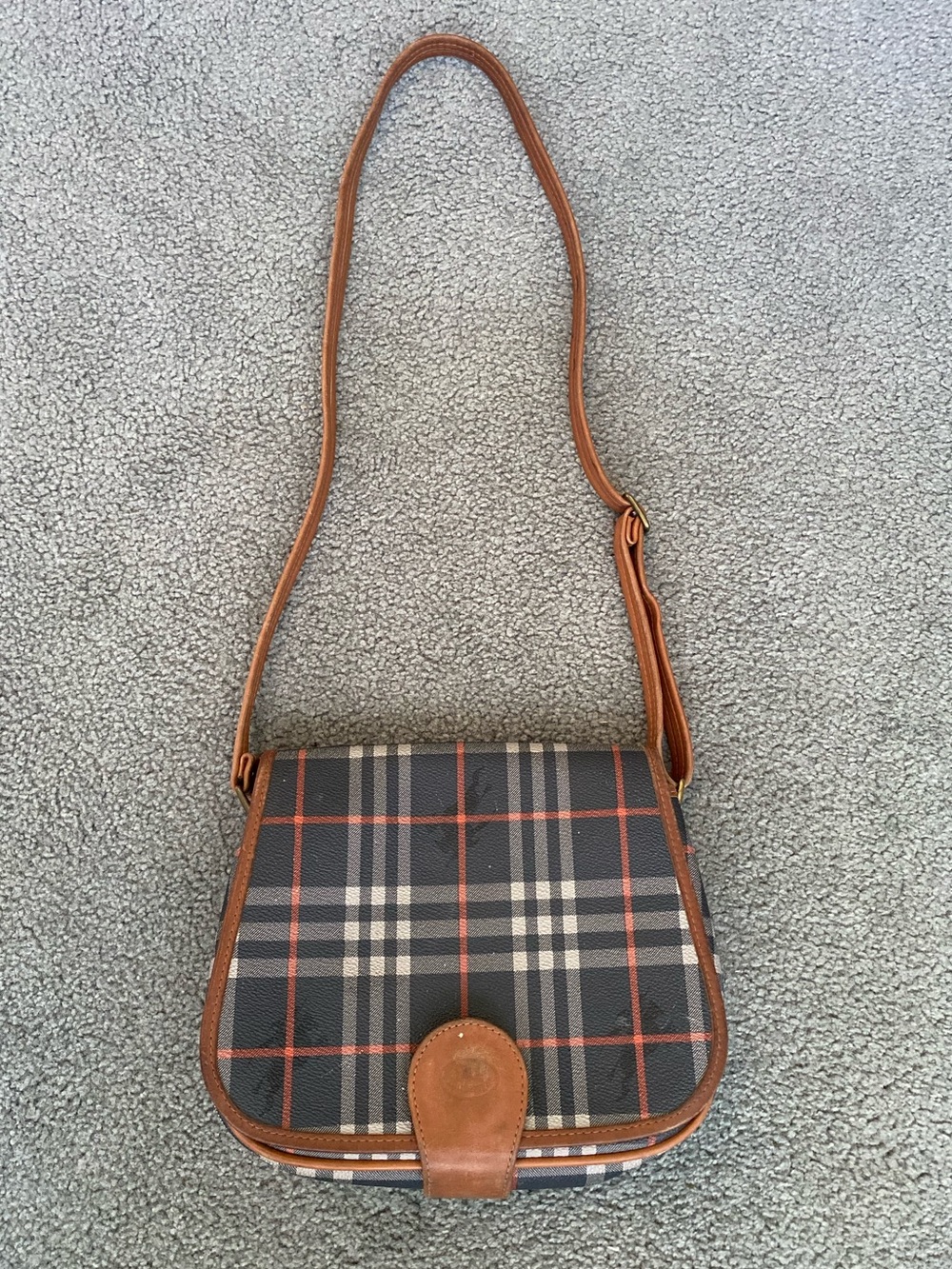 Vintage Burberry Saddle Bag (Made in England)